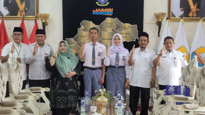 Pemprov Jambi Lepas Dua Calon Paskibraka Nasional Salah Satu Calon Dari SMKN 1 KOTA JAMBI