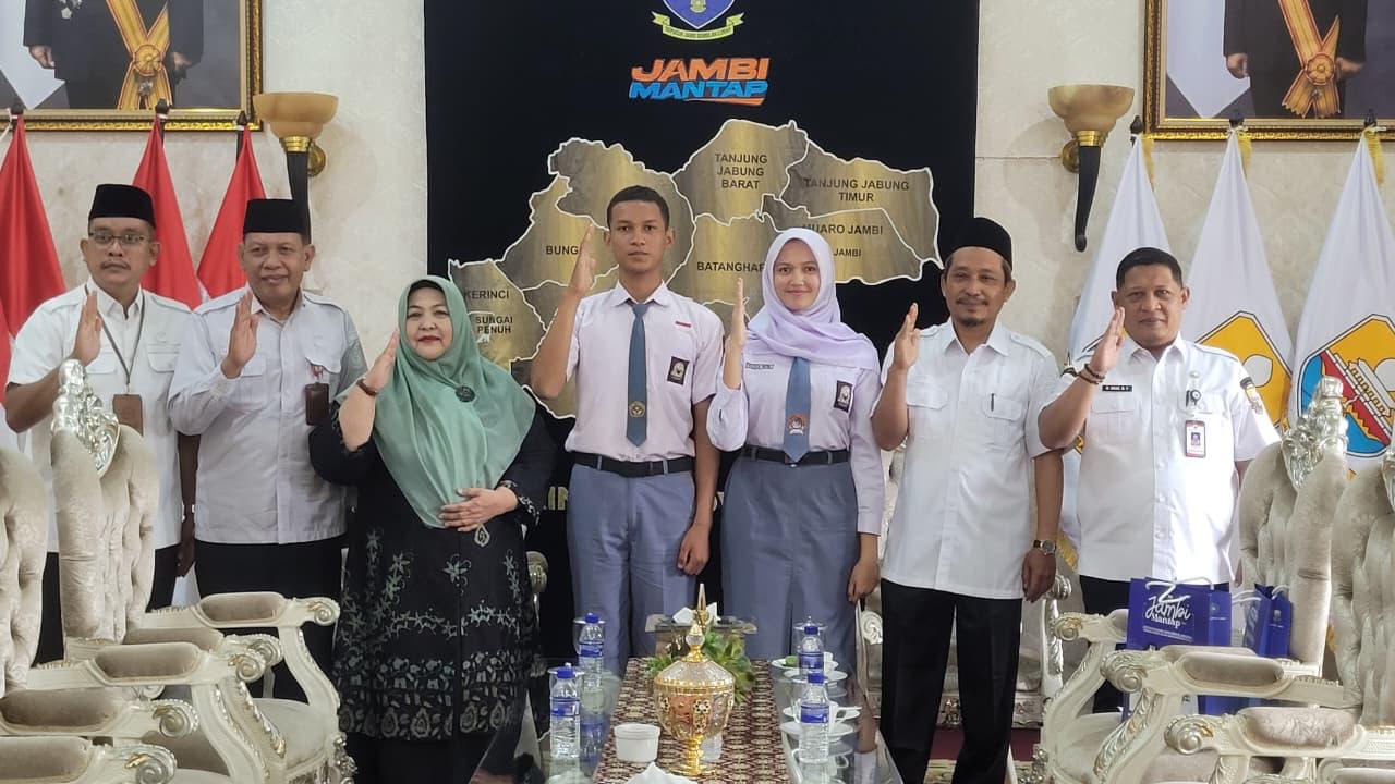 Pemprov Jambi Lepas Dua Calon Paskibraka Nasional Salah Satu Calon Dari SMKN 1 KOTA JAMBI